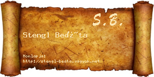 Stengl Beáta névjegykártya